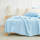 Bed with Snuggle Sac blue bedding in a bright bedroom setting#color_Sky Blue
