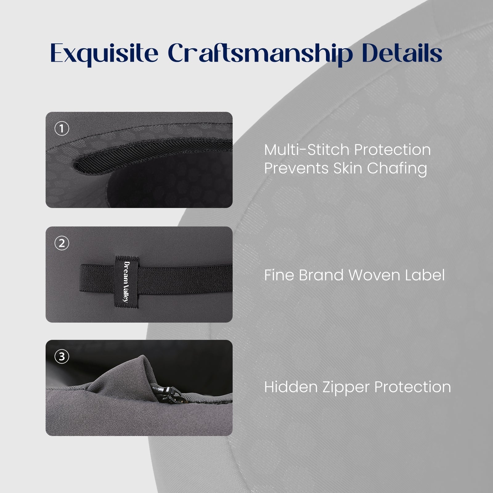 Close up of craftsmanship details.#color_Charcoal Grey