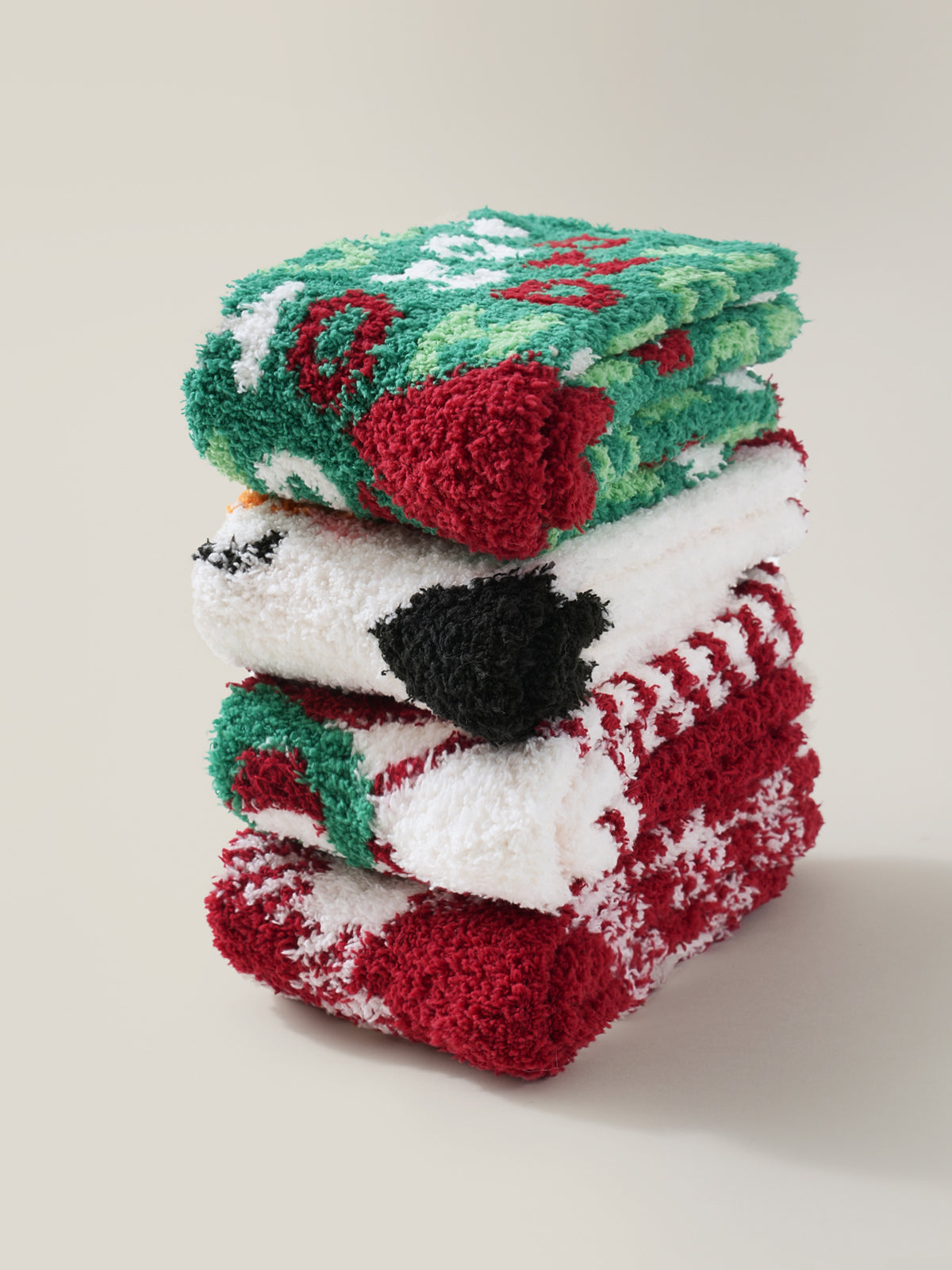 SnugChic Holiday Heathered Cozy Fuzzy Socks
