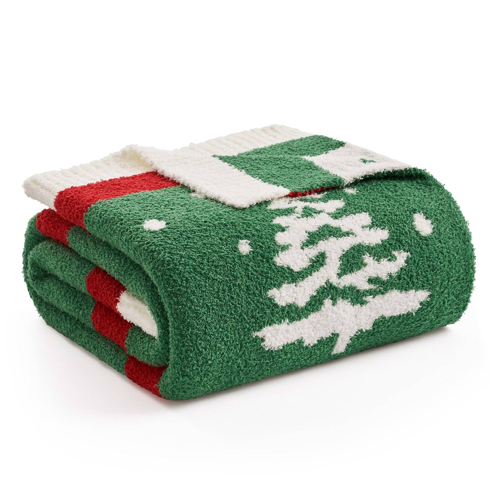 Green Christmas Tree Blanket-Throw 50x60
