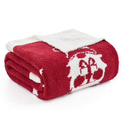 Christmas Red Snowflake Blanket-Throw 50"x 60"