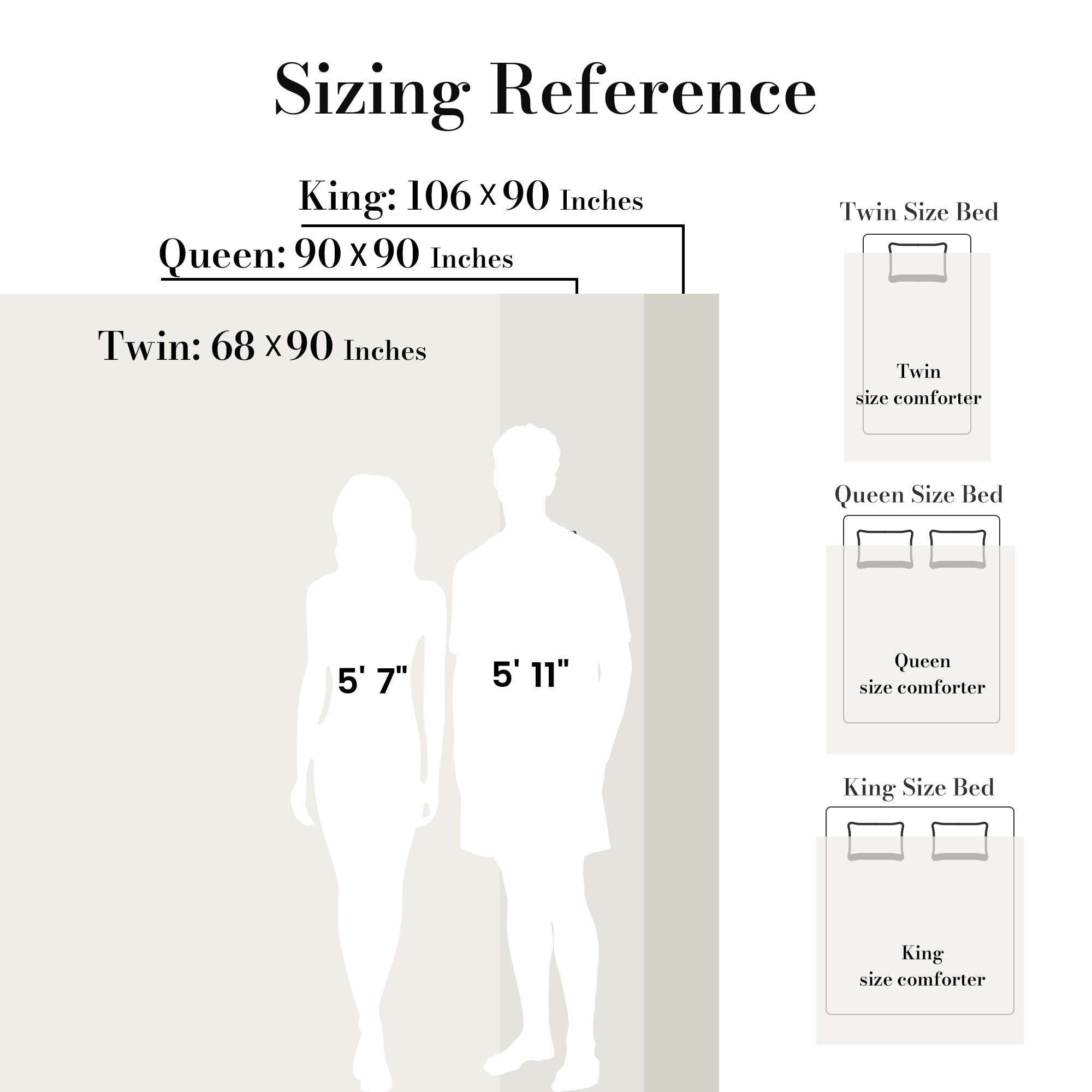 Snuggle Sac Winter Jacquard Cuddle Soft Waffle Comforter Set with a chart of size reference#color_Beige