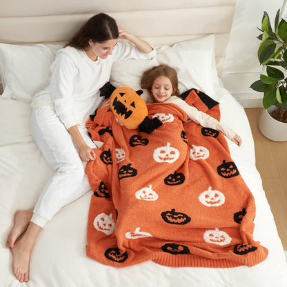 Halloween Checkered Bat Blanket-Throw 50"x60"