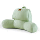 Front view of sage green Snuggle Sac backrest pillow on a white background#Color_Sage Green