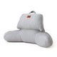 Front view of grey Snuggle Sac backrest pillow on a white background#Color_Grey