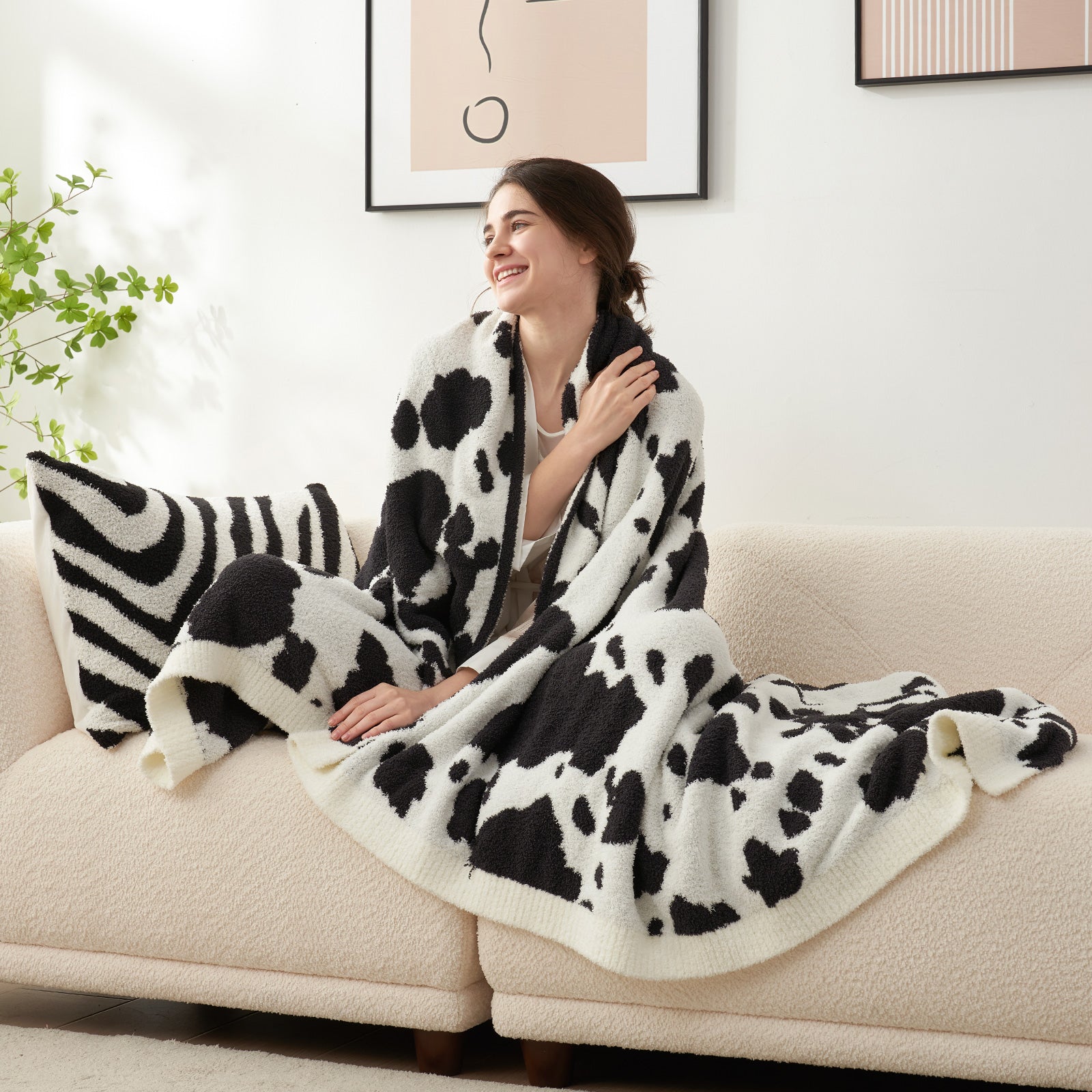 Cow Pattern Blanket
