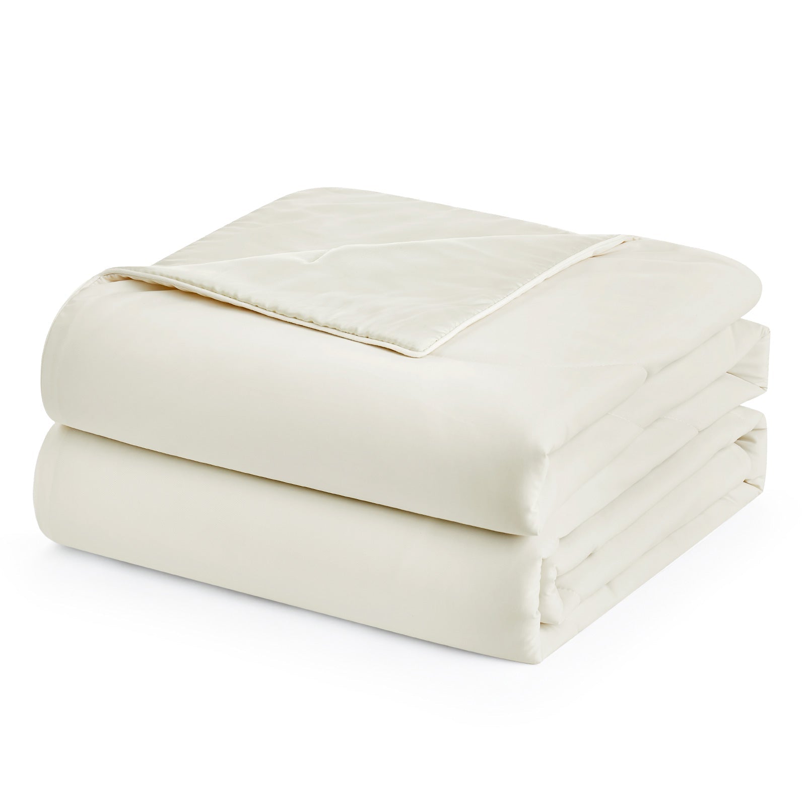 breathable cooling comforter#Color_Snow Ivory